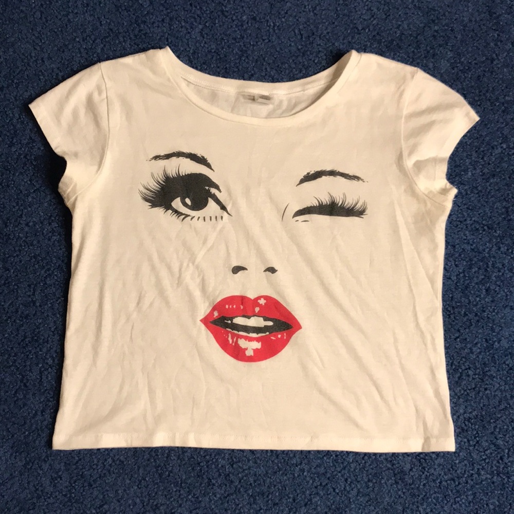 Corner Shop Winking Eye Crop Top